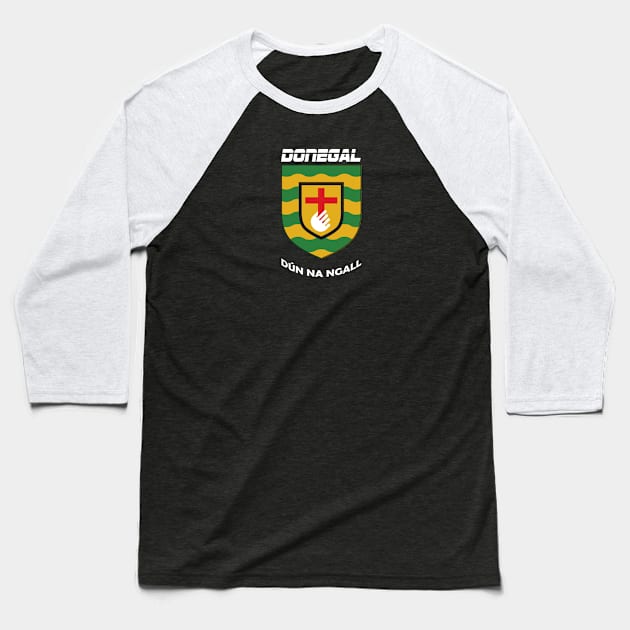 County Donegal Ireland Crest Baseball T-Shirt by Ireland